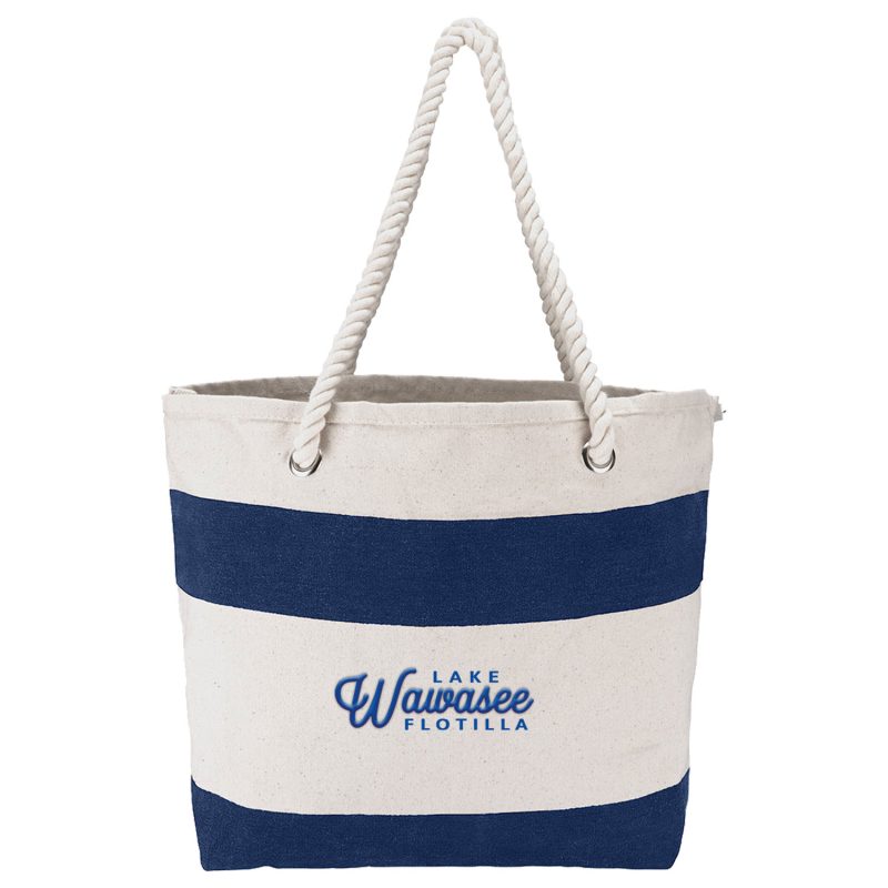 17 - Cotton Resort Tote Bag with Rope Handle
